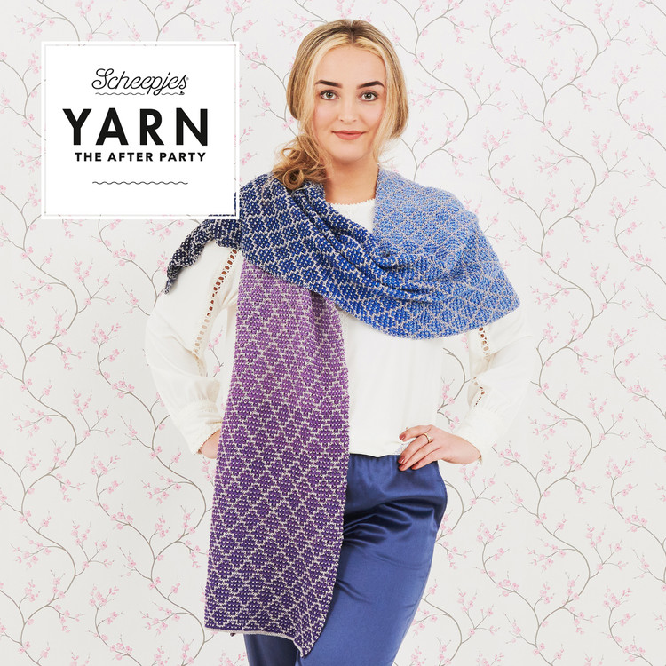 Lavender Trellis Wrap - kötésminta
